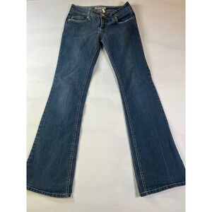YMI Jeans Women Size 5 Flared Bootcut Denim Pants Blue Wash